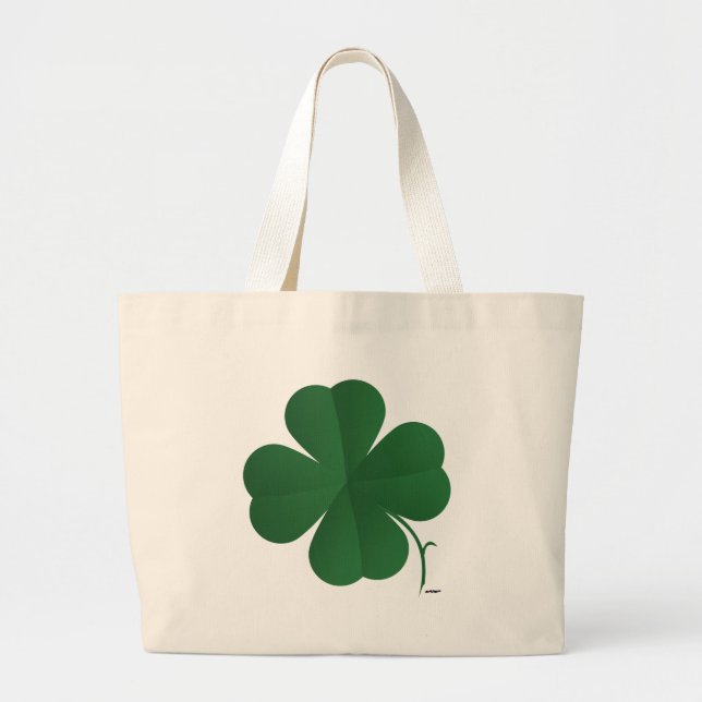 Stor Shamrock Jumbo Tygkasse (Framsidan)