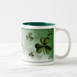Stor Shamrockmugg Två-Tonad Mugg