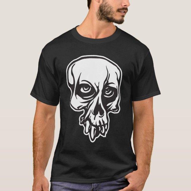 Stor skalle t shirt (Framsida)