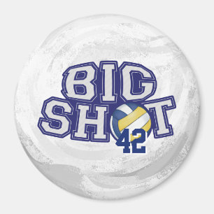 Stor skjuten volleyboll magnet