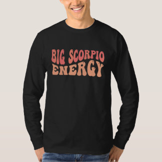 Stor Skorpion Energi Stjärntecken T Shirt