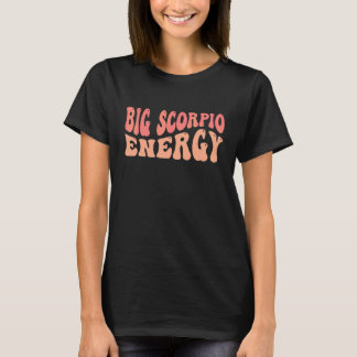 Stor Skorpion Energi Stjärntecken T Shirt