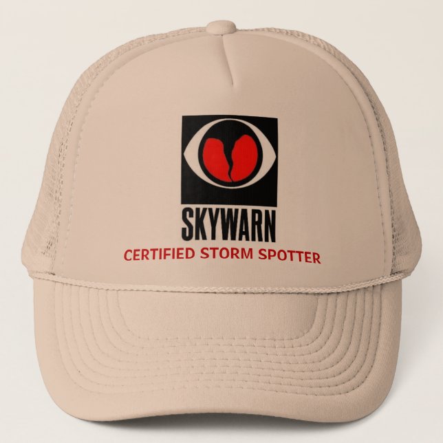 stor skywarn, AUKTORISERADSTORMSPOTTER Truckerkeps (Framsida)