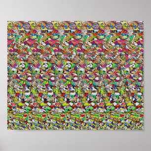 Stor Slå - Gömt 3D-utskrift Poster