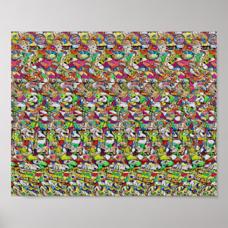 Stor Slå - Gömt 3D-utskrift Poster