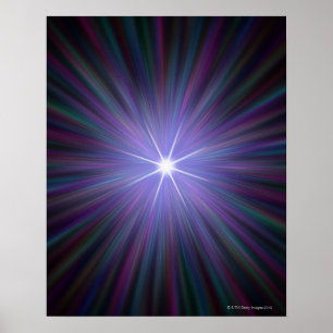 Stor smäll, begreppsmässig datorillustration poster