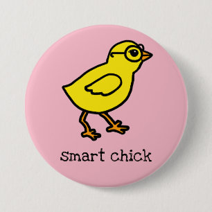 Stor smart chick - knäppas knapp
