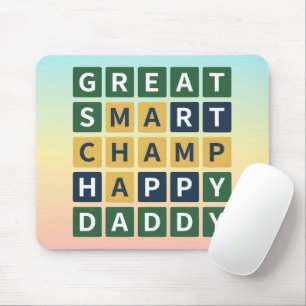 STOR SMART MÄSTARE GLAD PAPPAS Wordle Stil Pappa Musmatta
