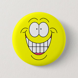 Stor smiley face knäppas knapp