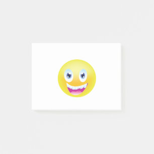 Stor smiley face post-it block