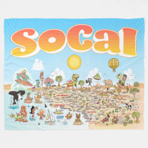 Stor SoCal Fleece Blanket