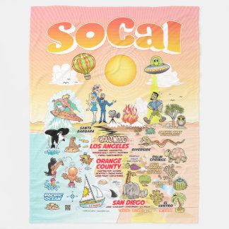 Stor SoCal Fleece Blanket