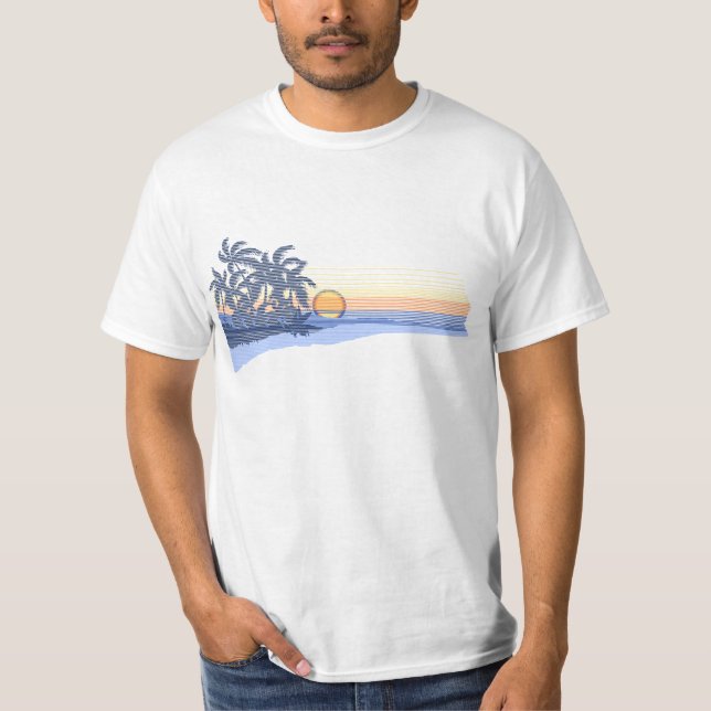 Stor solnedgångmanar utslagsplats tee (Framsida)