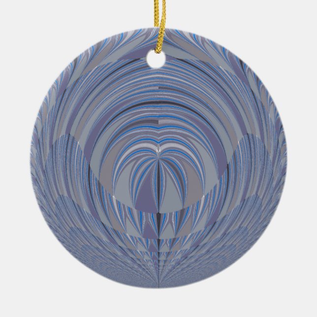 Stor, sömlös design julgransprydnad keramik (Framsidan)