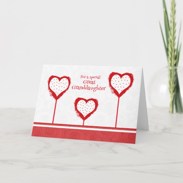 Stor- sondottervalentin kort för dag (Framsida)