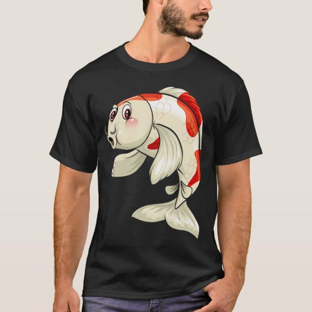 Stor söt fisk t shirt (Framsida)