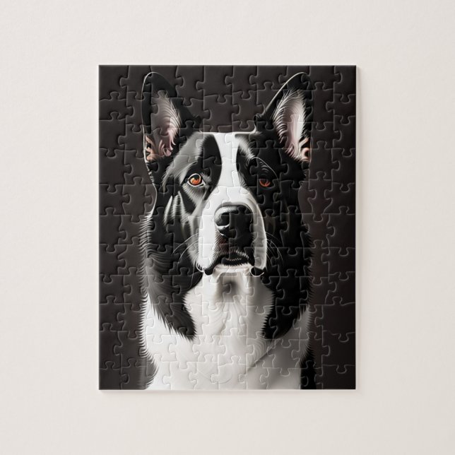 Stor söt hund pussel (Vertikal)