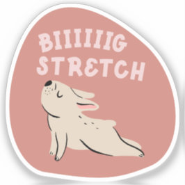 Stor, söt illustrerad Fransk bulldog hösten Klistermärken