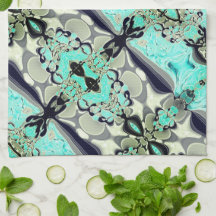 Stor spegling av akvamarin- och grått-skuggor