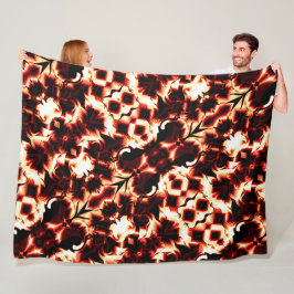 Stor spegling av lätt skulpterade former fleecefilt