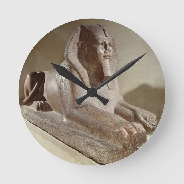 Stor Sphinx, från Tanis (granit) Rund Klocka (Framsida)