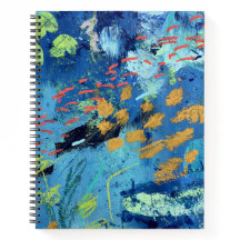 Stor spiralanteckningsbok i Blackfish-design