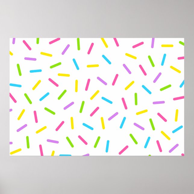 Stor Sprinkles Party-bakgrund Poster (Framsidan)