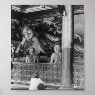 Stor staty av Buddha i Thailand Poster