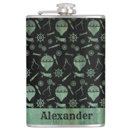 Stor Steampunk Verdigris Balloons Tema Anpassnings Fickplunta