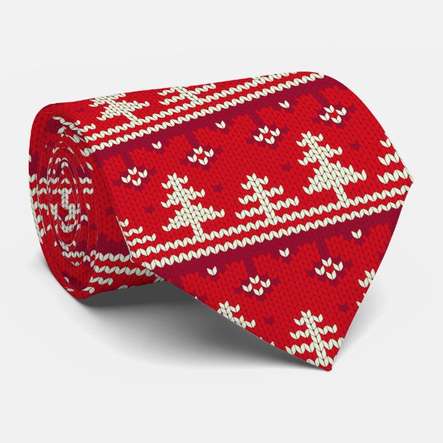 Stor Stitch-julsötare Se Red julafton träd Slips (Rullad)