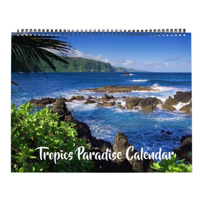 Stor Storlek Tropics Paradise Kalender (Omslag)