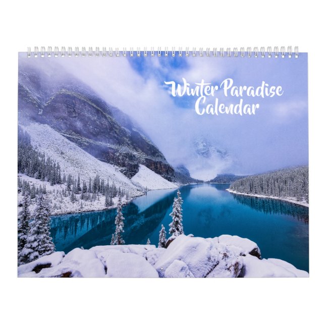 Stor Storlek Vinterparadis Kalender (Omslag)