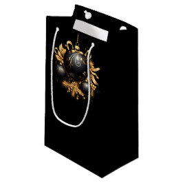 STOR SVART & GULD JULGRANSDEKORATION
