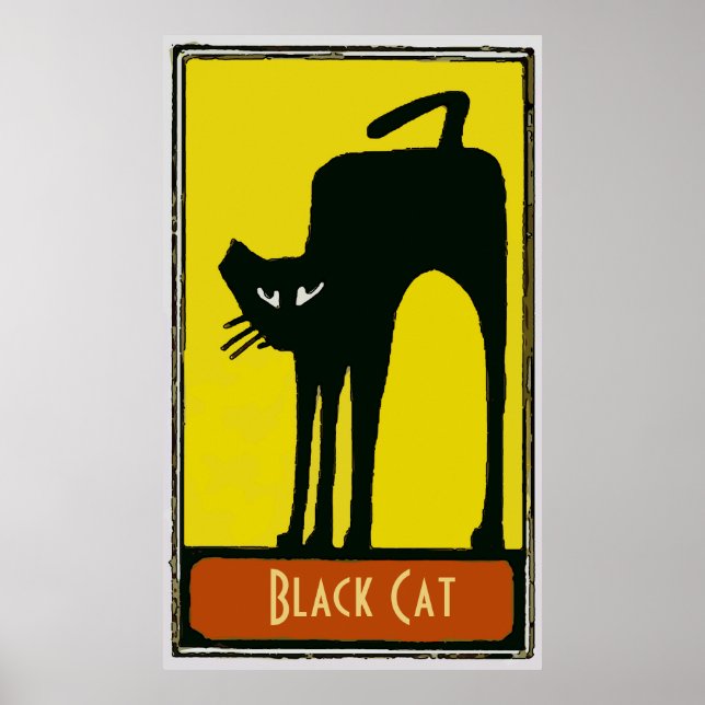 Stor svart katt, poster (Framsidan)