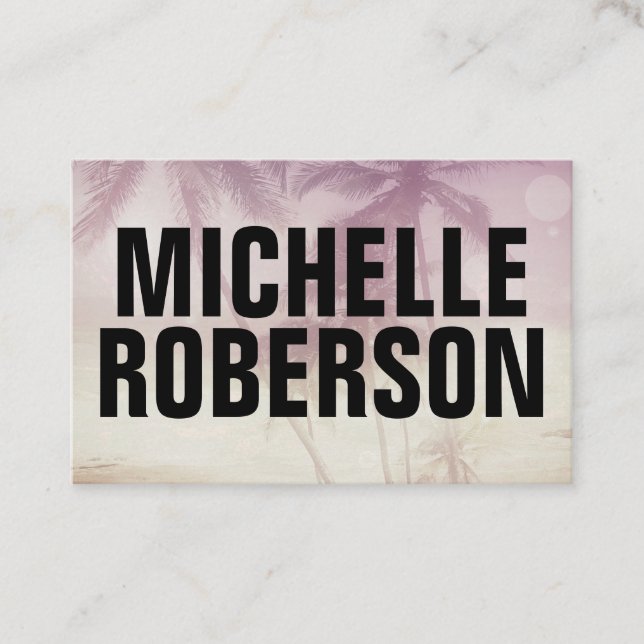 Stor svart stilsort visitkort (Framsida)