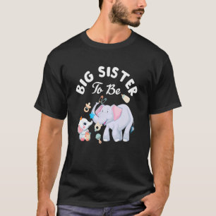 Stor syster att vara elefant babyskare Mors dag T Shirt