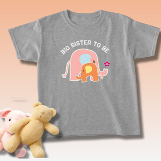 Stor syster att vara rosa elefant  t shirt