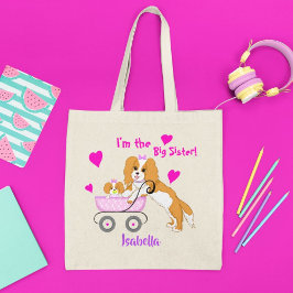 Stor syster Cavalier King Charles Spaniel Namn Tygkasse