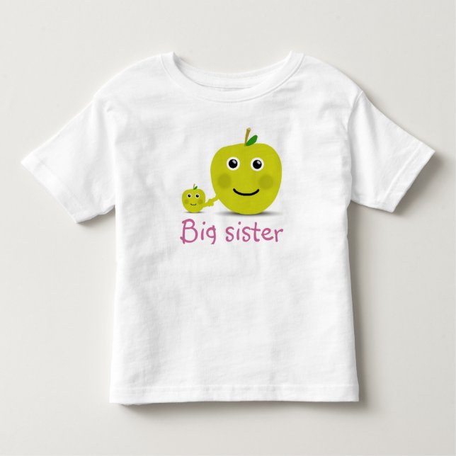 Stor syster Cute Frukt T Shirt (Framsida)
