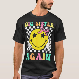 Stor syster igen Retro Groovy Stor syster-flickor T Shirt