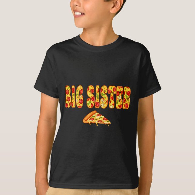 Stor syster Matchande födelsedags-squad design T Shirt (Framsida)