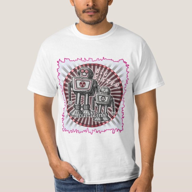 Stor syster-robot   t shirt (Framsida)