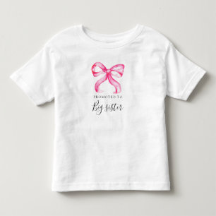 Stor syster Rosa rosett Förtjusande babyfirande T Shirt