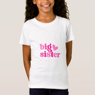 Stor syster Söt rosa design | Ny stor syster-gåva T Shirt