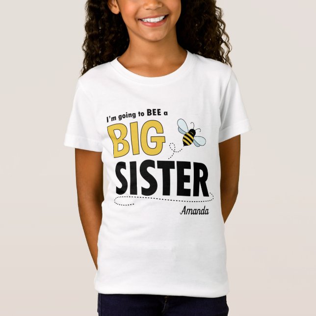 Stor syster T-shirt Bee (Framsida)