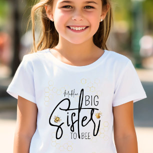 Stor syster till Bee Baby Shower Sweet Girls T Shirt