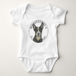 Stor syster till blå Cattledog Heeler T Shirt