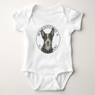 Stor syster till blå Cattledog Heeler T Shirt