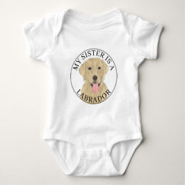 Stor syster till gul labrador t shirt