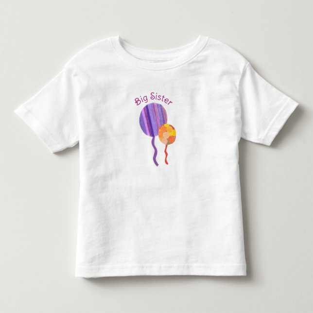 Stor syster-tröja - Ballongtema T Shirt (Framsida)